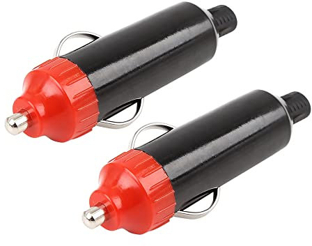 X AUTOHAUX 2 Pcs DC 12V 24V Car Cigarette Lighter Power Socket Plug Connectors