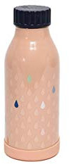 Botella acero inoxidable gotas rosa Petit Monkey