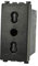 Presa Bipasso 2P+T 10/16A Nero Compatibile con Vimar Arke