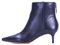 Lutalica W Stivaletti da donna eleganti a punta con tacco basso a spillo, con cerniera, per autunno e inverno, Blu, 41 EU
