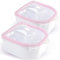 2 cuencos para remojar uñas, cuencos de manicura de doble capa, cuencos de remojo de acetona para remojar y remojar esmalte de gel para uñas acrílicas