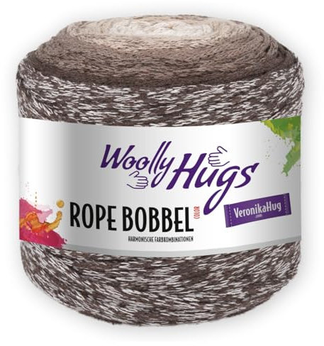 PRO LANA Woolly Hugs Rope Bobbel 250g 102 - beige/braun