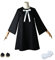 OSIAS Spy Family Anya Cosplay Outfit Anya Forger Kostüm Schwarz Kleid(XXL)