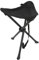 Emoshayoga Folding Tripod Stool, 200KG Load Bearing 600D Oxford Cloth Portable Foldable Tripod Stool for Camping(Black)