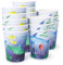 PARTY PARTY 16 schillernde Unterwasser Partybecher, glitzernde Fische, Pappbecher Ozean Kindergeburtstag, Geburtstag für Heiß- und Kaltgetränke, 220 ml