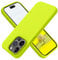 OTOFLY Compatible with iPhone 15 Pro Case, Silicone Shockproof Slim Thin Phone Case for iPhone 15 Pro(6.1 inch), (Fluorescent Green)