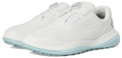 ECCO Lt1 Boa Hybrid Golfschuh für Damen, wasserdicht, Weiss/opulenter Garten, 11-11.5