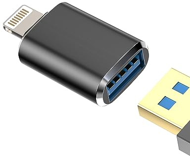 Adaptador USB para iPhone certificado Apple MFI Lightning a Jack Cable USB A 3.0 Enchufe OTG Camer para 14 13 12 11 Pro Max 7 8 Plus X Se XS XR Ipad Air Flash Disco Stick Llave Adaptor Llave