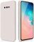 GiiYoon Coque pour Samsung Galaxy S10e Case en Silicone, Etui de Protection Antichoc Etui Housse Silicone Ultra-Mince avec Couche Intérieure en Fibre et Protection pour Caméra, Blanc