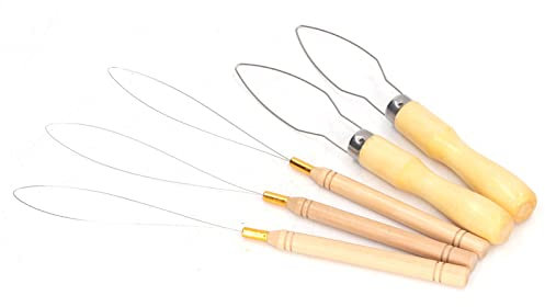 Haarverlängerungs-Schlaufennadel für Stücke, Perlen, Bänder, Flechten, Seil, Schnüre, Werkzeug, Einfädler, Einfädler