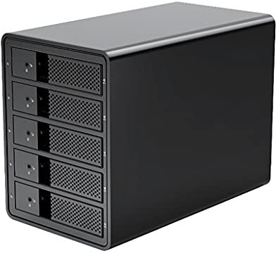 VELLOW Unidad de Disco Duro Externa Multi Bay 3.5 '' SATA a USB3 Estación de Acoplamiento HDD Caja de HDD de alimentación Interna única Caja de HDD de Aluminio