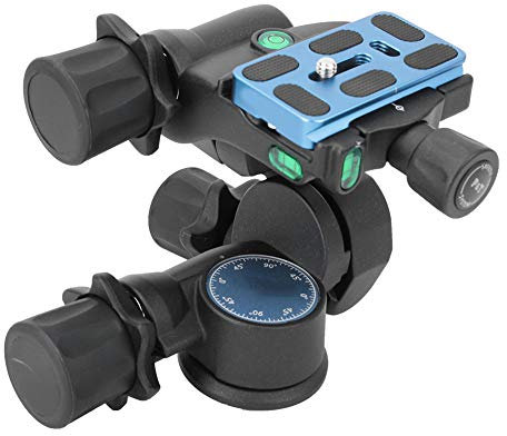 GD3WH Three Dimensional Gear Ball Head Spherical TripodPlatform for DSLR Camera, Small Size, Large Load-bearing, Multi-Angle Adjustment, Panoramic Shooting, Accurate