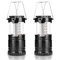 2 lámparas LED portátiles para acampar con gancho plegable, lámpara impermeable, funciona con pilas, portátil, ligera, luces de emergencia, adecuadas para camping, senderismo, jardín, cortes (estilo