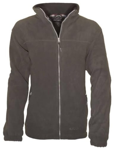 Blue Wave Herren Fleecejacke Knut mit Futter - Strickfleecejacke mit Stehkragen und Reißverschluss in Oliv Größe 8XL