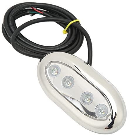 Qcwwy Zubehör für Boots-/Yachtteile, Licht, Dauerhafte Leistung, Yachtmontage, Unterwasserlicht für Boot, für Yacht, für Meeresumwelt, Marine-LED-Unterwasserbeleuchtung (RGBW)