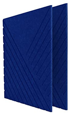 Lot de 10 grands panneaux acoustiques en mousse acoustique pour studio d'enregistrement et de théâtre - Panneaux carrés en feutre autocollant haute densité 50 x 50 x 0,5 cm