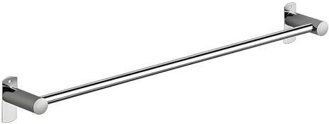 Barre de Serviette en Acier Inoxydable, Porte Serviette Mural sans Perçage pour Salle de Bain, Douche, Toilettes, Support de Serviette et Chaussons à Barre Unique, Gain de Place(100CM/39.4 in)