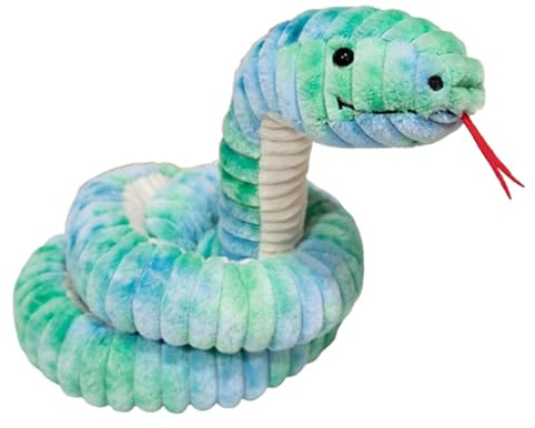 Groß Realistische Schlange Kuscheltier,Lebensechte Plüschschlange Stofftier Realistische Schlange Plüschtier,Lebensechter Schlangenspielzeug für Kinder als Party Streich Requisiten (120 cm,Smaragd)