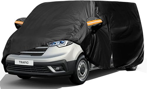 Bache Voiture Exterieur, Housse De Protection Voiture pour Trafic 2010-2024-SWB, Bache, Housse Trafic, 420D Tissu Oxford, Anti-UV, ImpermÉAble, Anti-PoussiÈRe, Housses pour Auto