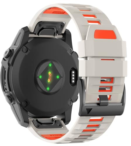 U-LIMVE Armband für Garmin Fenix 8 47mm/Fenix 7 Pro/Fenix 7/Fenix 6 Pro/Fenix 6/Fenix 5/Epix Pro 47mm/Fenix E, QuickFit 22mm Silikon Armband