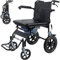 Klappbares Elektrisches Treppensteigen Wheelchair Leichter Reiserollstuhl, wasserdichter Klapp-Toilettenstuhl mit Rädern, Kleiner Rollstuhl für Zuhause und unterwegs, Ultraschmaler Rollstuhl