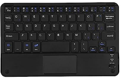 CHICIRIS Mini Teclado Inalámbrico con Panel Táctil, Teclado Delgado de Perfil bajo para Tableta PC, 90 Horas de Tiempo de Trabajo, Adecuado para Viajeros