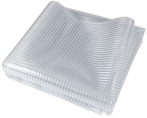ANRO Gitterfolie 510 g/m² 2x2,5m – Abdeckplane wasserdicht & UV-beständig | Gewächshausfolie transparent, reißfest 1000D | Hochbeet, Gartenmöbel, Brennholz