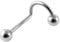 Monster Piercing 14 Gauge - 14MM Länge 316L chirurgischer Stahl Slave Barbell mit Kugelstange Zunge Piercing