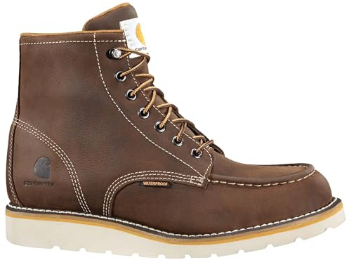 Carhartt Men's 6 Inch Waterproof Wedge Boot Steel Toe Industrial Oil Tanned Leather, 10 M US