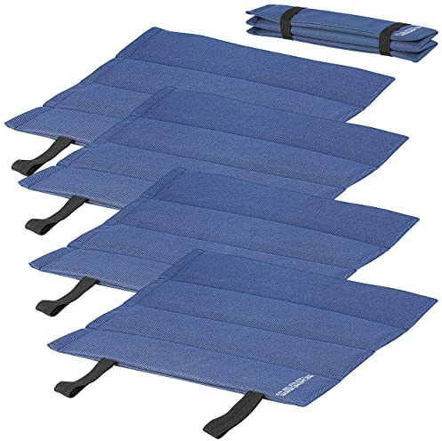 PEARL Thermo Sitzkissen: Faltbares Iso-Sitzkissen, 4er- Set (Thermo Outdoor, für unterwegs, Picknickdecke)