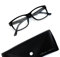 Arbeitsplatzbrille Nahbereichsbrille PC-Brille Computerbrille erweiterter Lesebereich, Federscharnier, Etui, schwarz oder blau Lerserli® Lesebrille (+2.0, schwarz)