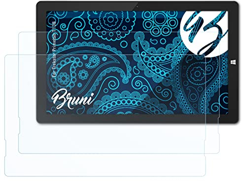 Bruni Schutzfolie kompatibel mit Trekstor Primetab T13B Folie, glasklare Displayschutzfolie (2X)