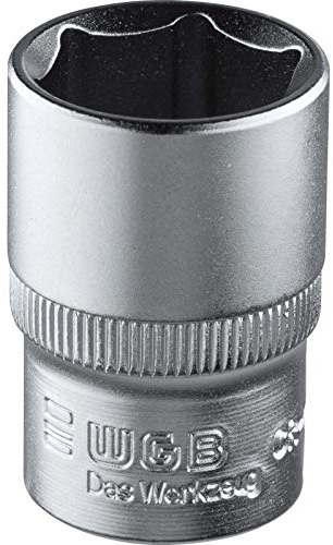 WGB Motorradwerkzeug, Motorradtool 12,5mm (1/2) Steckschlüssel-Einsatz 6-kant SW32 42x42mm, Unisex, Multipurpose, Ganzjährig, silber