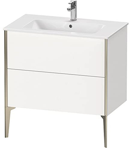 Duravit XViu 4482 Waschtischunterbau stehend, 2 Auszüge, für Waschtisch ME by Starck 233683, 810x480 mm, Farbe (Front/Korpus): weiß matt/Champagner matt - XV44820B118