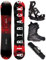 Airtracks Snowboard-Set Herren Snowboard Wide Eight Freestyle Freeride 150 - Snowboard Bindung Master - Softboots Strong ATOP 47 - SB Bag
