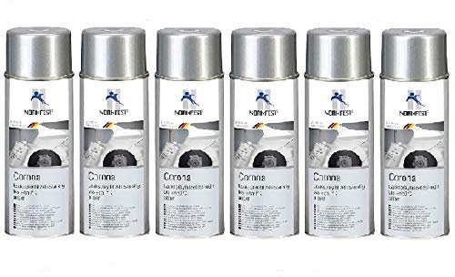Normfest LACKSPRAY Spray Corona Silber HITZEBESTÄNDIG 650°C Lack 400ML (1)