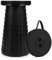 Hesanzol Tragbarer Teleskophocker, einziehbarer Klapphocker für Camping, Garten, Angeln, Wandern, Reisen, Grillen, verstellbare Klapphocker, maximale Traglast 180 kg