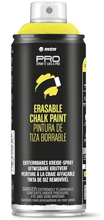 MONTANA Colors MTN PRO Chalk (Pintura Borrable Base Agua) Amarillo Claro - Spray 400 ml