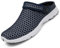 SAGUARO Sommer Herren Damen Clogs Hausschuhe Outdoor Atmungsaktiv Garten Schuhe Mesh Sommersandalen DunkelBlau 45