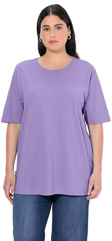 Ulla Popken Damen Shirt Blauer Flieder 58+