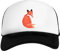 Aquarell Fuchs Weiß Schwarz Unisex Kinder Baseball Cap Kids White Black