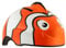 Crazy Safety Kinder Fahrradhelm | Fahrradhelm Kinder 2-7 Jahren für Fahrrad, Skateboard, Radsport, Laufrad, Tretroller, Inlineskates | Leichter und Verstellbarer 3D Tierhelm 49-55 cm (Fisch Orange)