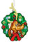 Hallmark Dr. Seuss 0003HCM1055 How The Grinch Stole Christmas! Max in Wreath, aus mundgeblasenem Glas
