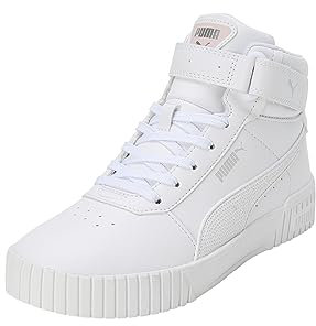 PUMA Damen Carina 2.0 Mid Winter Wonderland Sneaker, Weiß Galaxie Rosa Silber, 38 EU