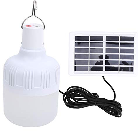 RiToEasysports 50W Outdoor Camping LED Solarleuchte, Tragbares Solarladesystem Notlampe Freisprech-Taschenlampen für Outdoor-Camping-Wanderausrüstung Wandercamping