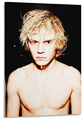 HANYING Evan Peters Performer Art Poster Kunst Poster Leinwand Gemälde Dekor Wanddruck Foto Zuhause Modern Dekorative Poster 60 x 90 cm