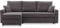 Ecksofa Aikido I 233x90 - mit schlaffunktion - Farben zur Auswahl - modernen Eckcouch - mit Bettkasten - Moderner Cordstoff - Stoff POSO (POSO 022)