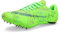 SDEQA Zapatillas de Clavos Atletismo Unisex, Zapatos con Clavos Antideslizantes Ligeras Atletismo para Velocidad Sprint,Verde,35 EU