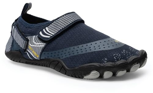 AQUASTIC Aqua Wasserschuhe für Erwachsene mit Rutschfester, strapazierfähiger Sohle und weicher Eva-Schaumstoff-Einlegesohle 3mm Graphit Schnorcheln Strand Aqua Pool - 38 EU