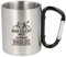 Spruchreif | Doppelwandige Edelstahltasse mit Karabinerhaken und hochwertiger Gravur | Outdoor Gadgets | Geschenk Radfahrer Mountainbiker E-Biker | Radsport - 300 ml
